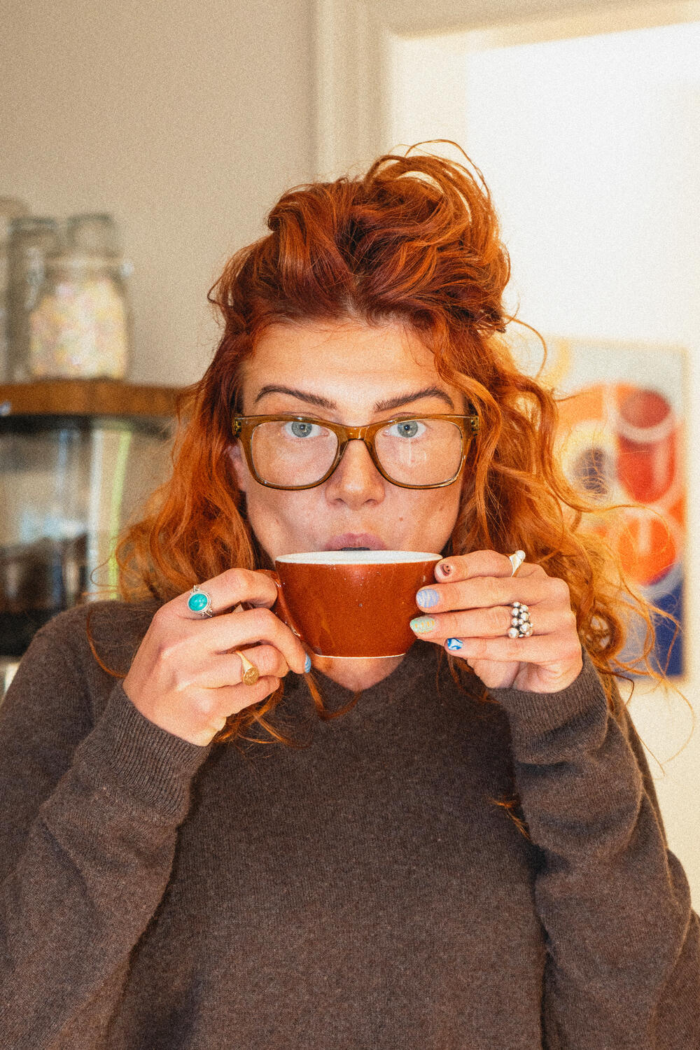 Type B læsebriller - Moss